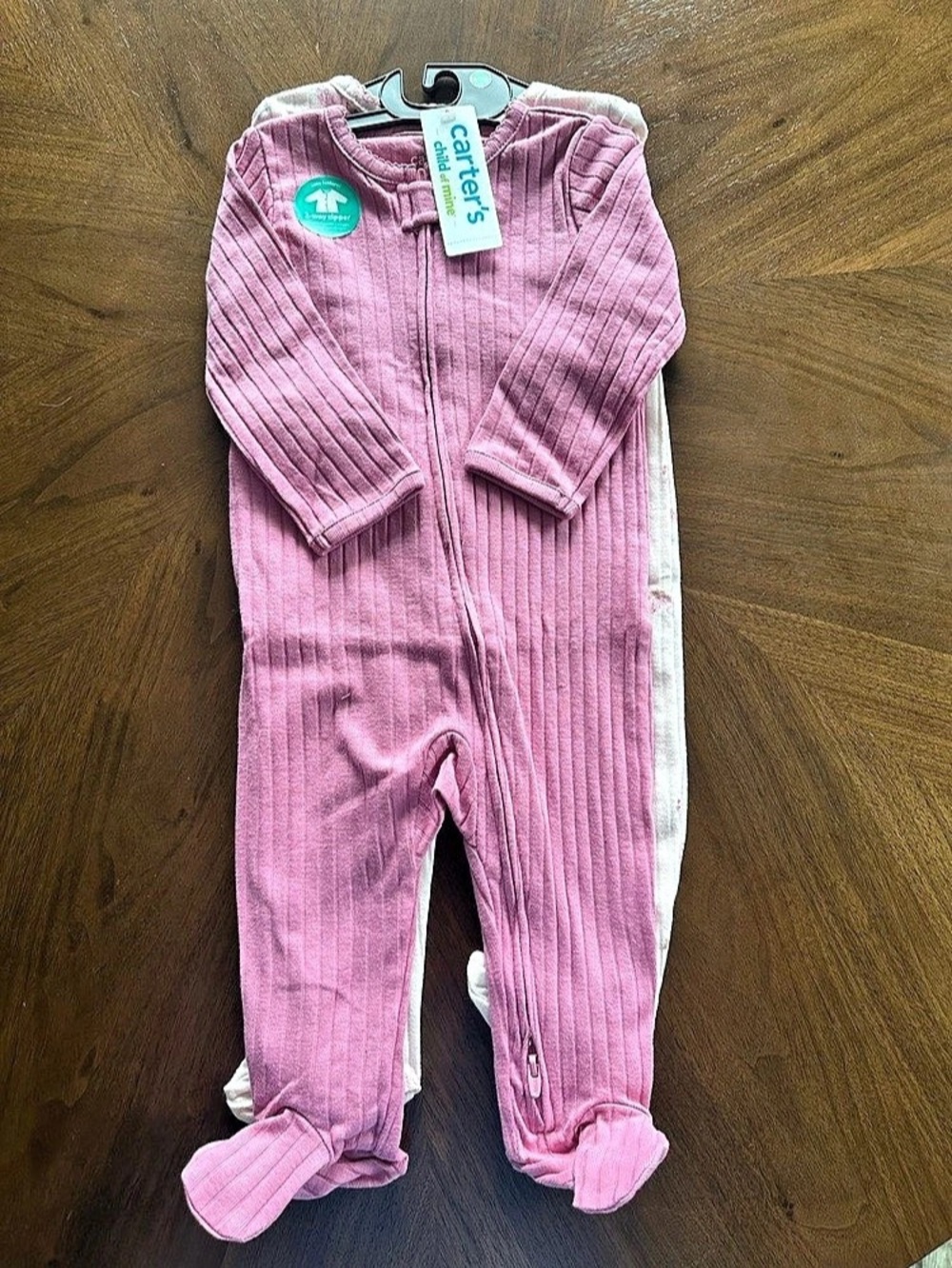 Carter's Baby Girls 2 pack Footie NWT